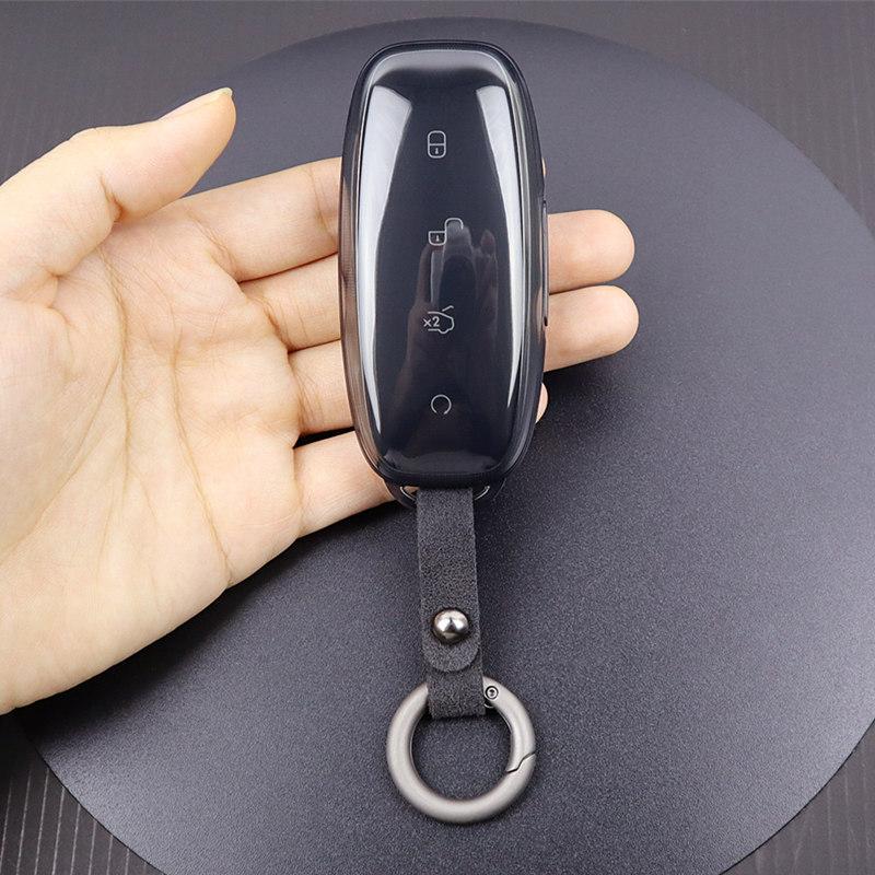 BYD D9/N7/N8 Ultra-Thin Transparent Key Case with Full Coverage