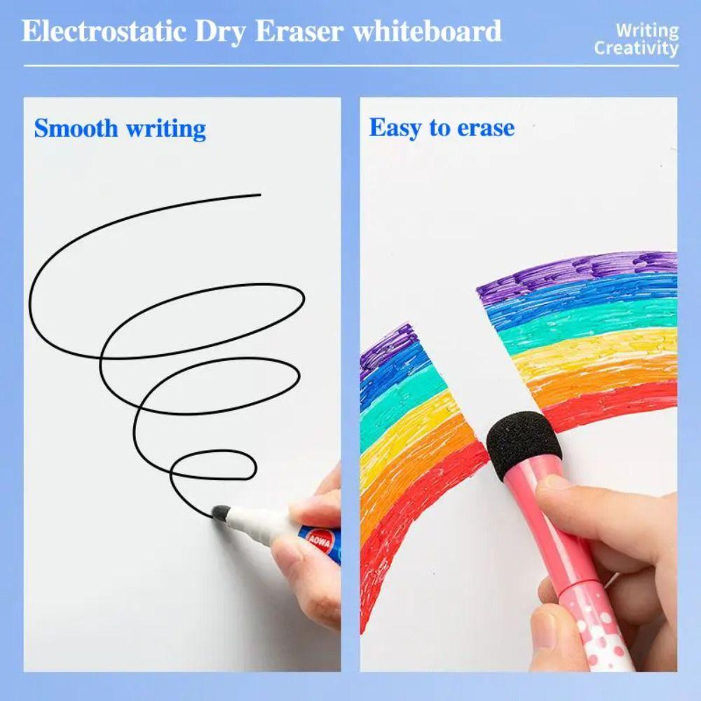 Electrostatic Whiteboard Sticker Reusable PP Teaching Graffiti Drawing Board Household Removable Erasable Whiteboard