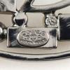 Chanel COCO Mark Necklace Silver / Black metallic/Rhinestone 34.1g Women Used