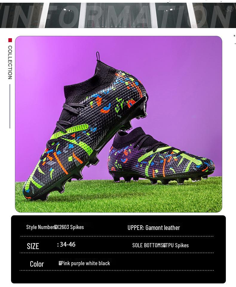 Fußballschuhe Weltmeisterschaft: Grenzüberschreitende Trainingsschuhe für Erwachsene & Jugendliche mit langen AG- & TF-Stollen