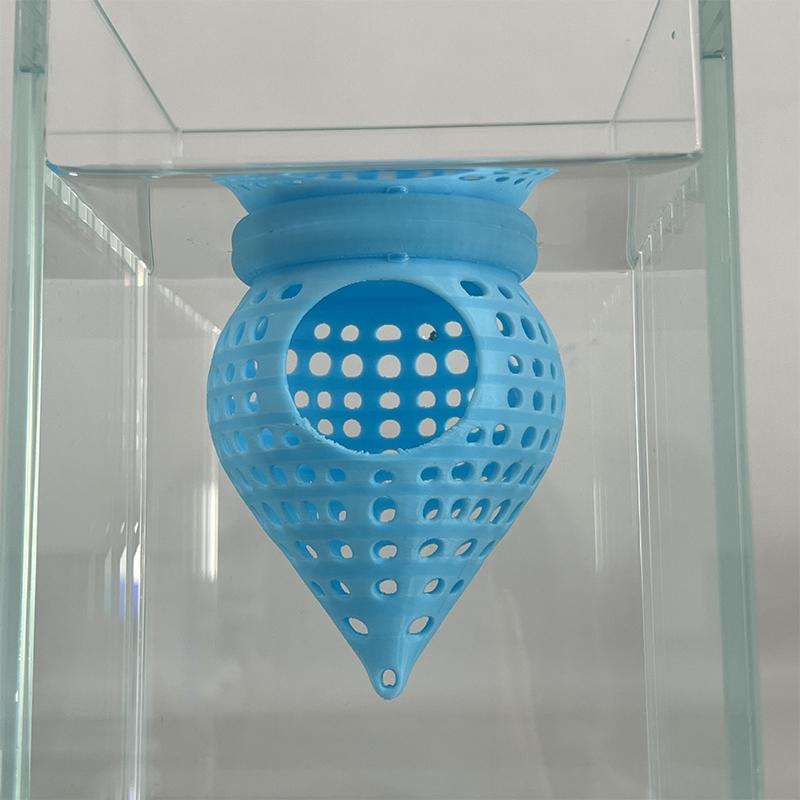 

Suspended Cone Style Fish Bed Fish Hideout Rest Area For Fish Aquarium Tank Decoration Accessories небесно-голубой