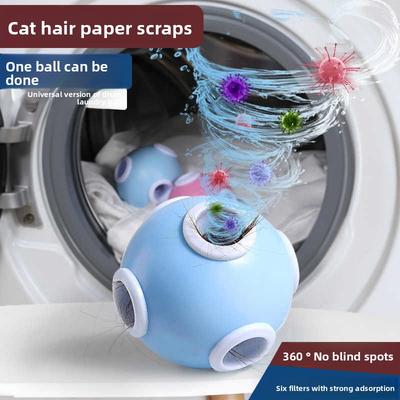 Machine à Laver Enlève-Poils Sac Filtrant Flottant Boule de Lavage Outil de Nettoyage