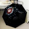 Atletico Paranaense Crest Automatic Folding Umbrella - 8-Rib Travel Umbrella with Auto Open/Close & Portable Gifts for holidays or birthdays