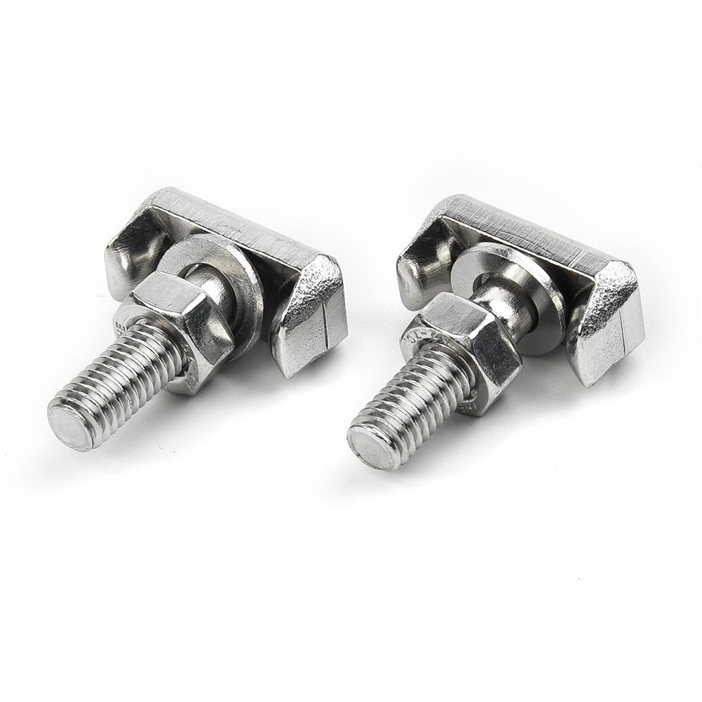 Battery 2pcs T-Bolts Cable Terminal Connectors Replace #19116852 #64740