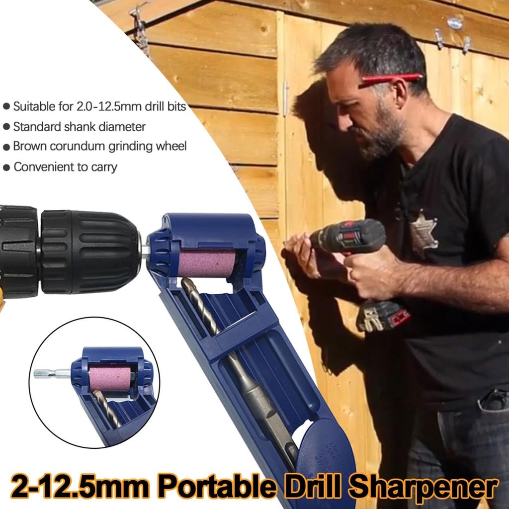 Drill Bit Sharpener with Diamond Grinding Wheel Sharpening Drill Bit Tool for Metal Iron Drill Polishing Drill Grinder Grinding