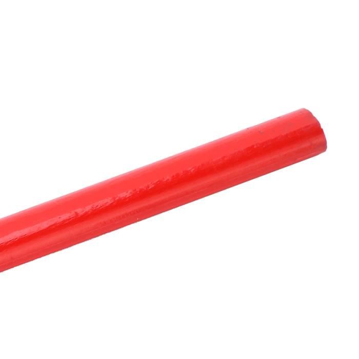 Carpenter's Pencils SHIPENOPHY - 12 Pieces - Double-lead Oval Core - Quality Pine Wood - Red and Black