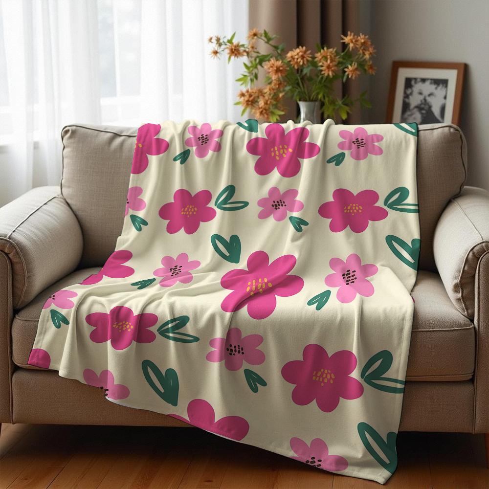 Drip Purple Skull Soft Flannel Blanket Breathable Warm Throw for Office Car Sofa Kids Room Birthday Xmas Gift