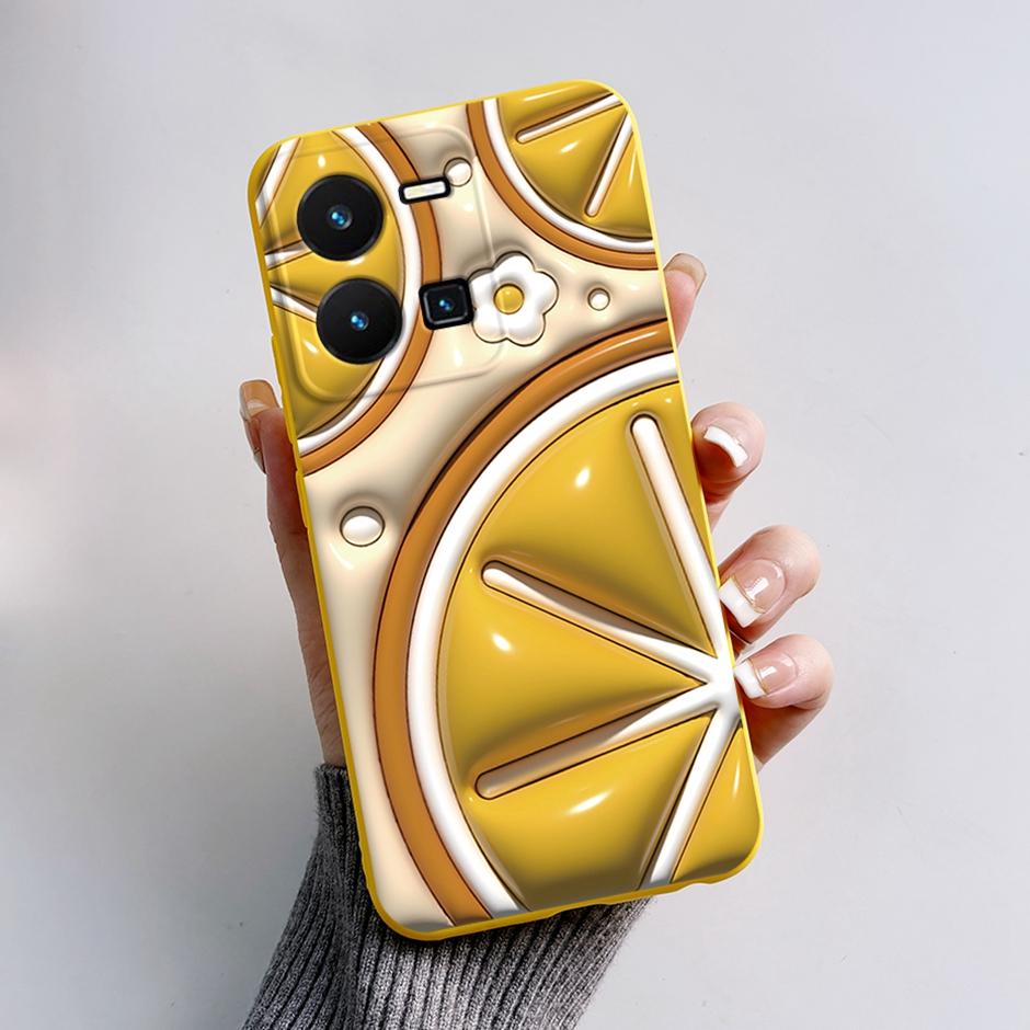 For vivo Y35 4G Protective Case For vivo Y35 4G Fashion Cartoon Phone Cases For vivo Y35 4G Beautiful Painting Back Cover Coque