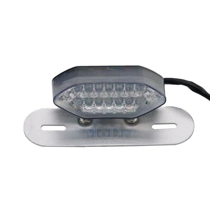 LMoDri Motorcycle Portable Integrated LED Brake Turn Signals Tail Lights Motorbike Rear Turn Indicators Accessories Brake