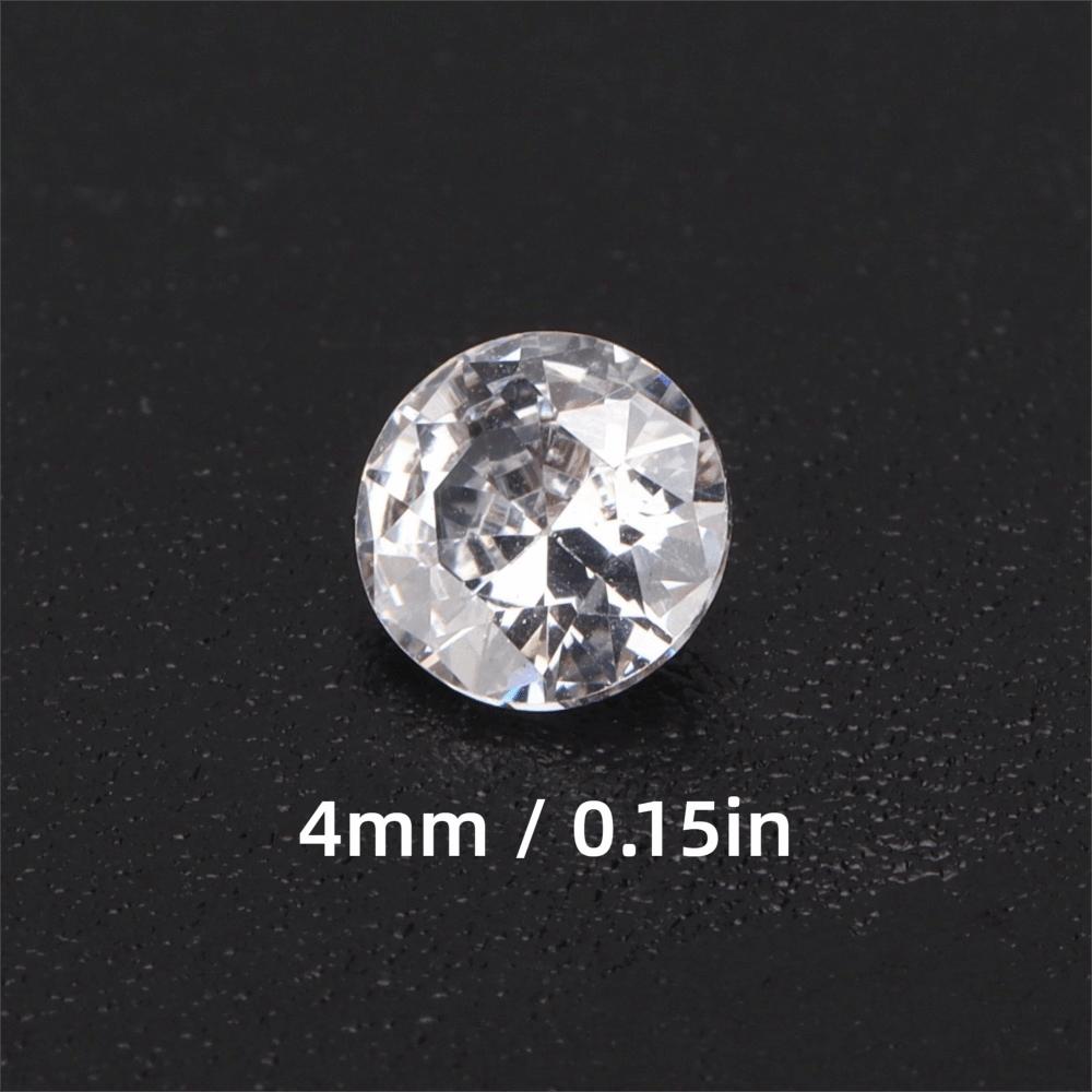 200PCS White Fake Diamonds Transparent Loose Diamonds Cubic Zirconia Stones Party Decorations