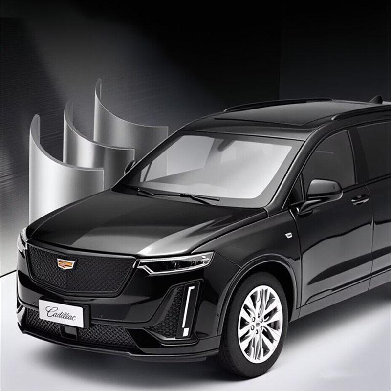 1:24 Cadillac XT6 SUV Alloy Car Model Diecast Metal Off-road Vehicles Car Model Sound and Light Simulation Collection Decoration