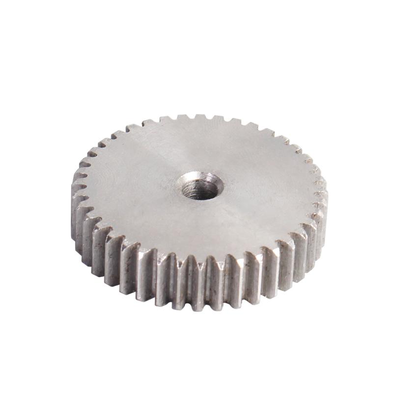 1M Spur Gear 42T/43T/44T/45T/46T/47T/48T/49T/50T/51T/52T/53T/54T/55T/56T 45# Carbon Steel Thickness 10mm
