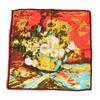 Tony&Candice 100% Silk Scarf Square Women 53*53CM  Scarves Ladies Ring&Wrap Oil Pattern Luxury Style  Soft Satin Neckerchief