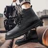 New Men Boots Comfortable Spring Autumn Warm Waterproof Fashion Ankle Boots Casual Men Leather Working Boots Men