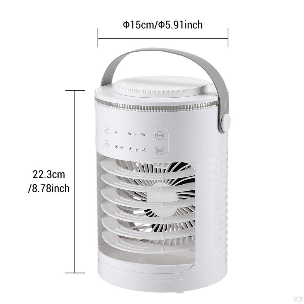 Personal Fan Small Cooling Ventilador 2H 4H 8H Timer Air Conditioner Desk