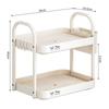 Double Layer Tea Cup Holder Drainage Design Sapce-saving Desktop Storage Rack Large Capacity Multi-scene