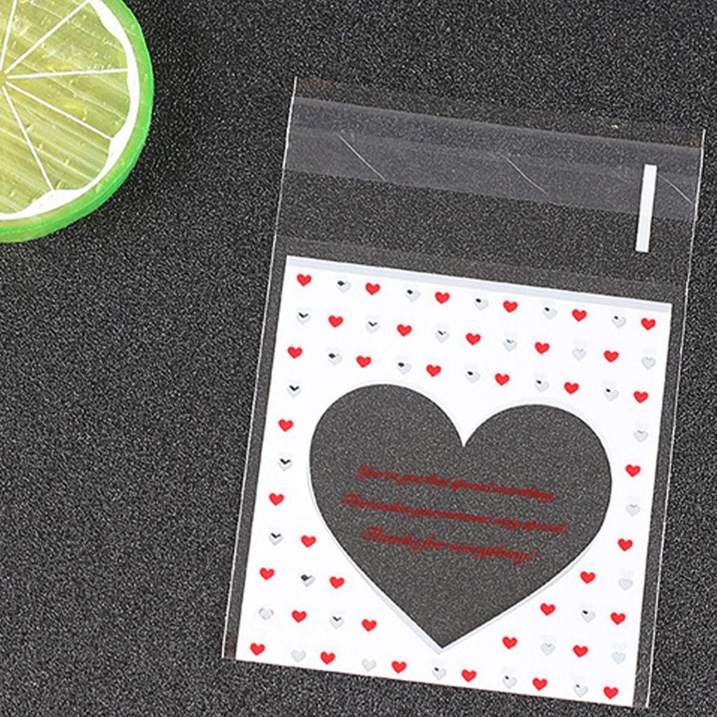100pcs Love Candy Packaging Bag - Random Colors and Styles