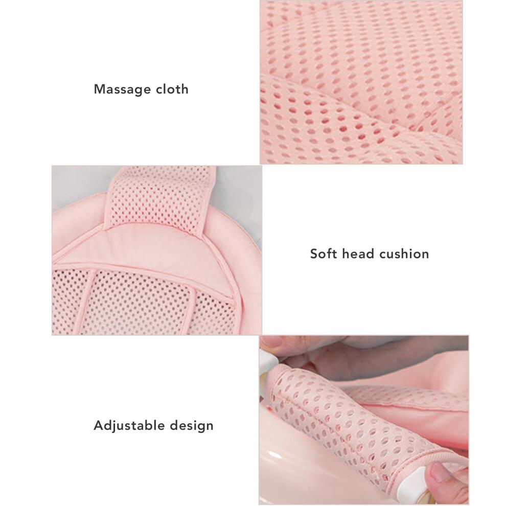 Baby-Badetuch-Stand Netz Rosa, Weiches Airnetz, 7,5x35x66cm