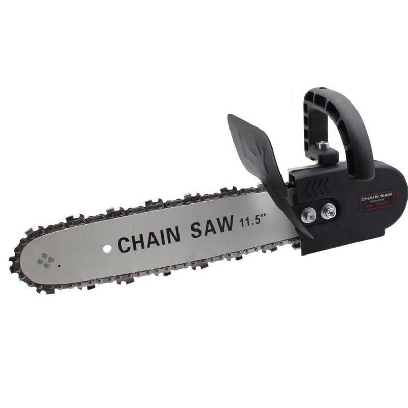 **Electric Chainsaw Attachment for Angle Grinders – Auto-Oiling Wood Splitting & Polishing Tool**