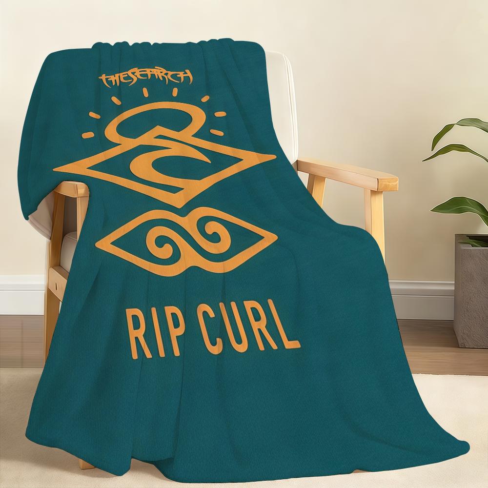 Energetic Interesting R Rip C Curl S Blanket Soft Throw Blanket for Home Bedroom Bed Sofa Picnic Travel Office Rest Blanket Gift