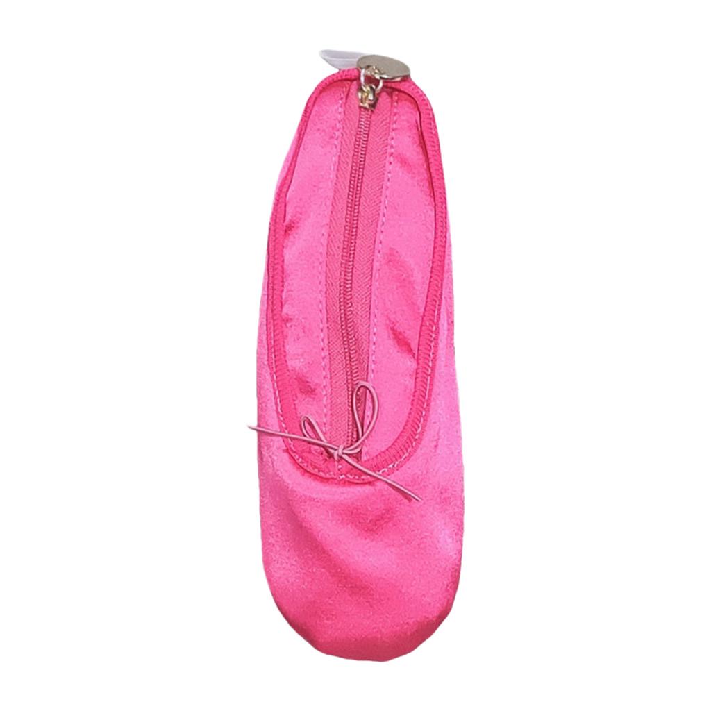 Ballet Shoe Makeup Bag and Pencil Case Fabric Texture Suitable for Students and Dance Lovers with Large Capacity Storage