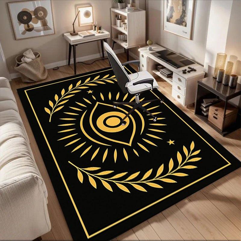 

Golden Eye of Providence Wall Art Print PosterOffice Mat Perfect for Home Decor Office Desk Chair Rugs Chair Carpet for office Polyester Cha 60cm by 90cm