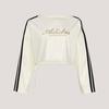 Women's Striped Drawstring Long Sleeve Top