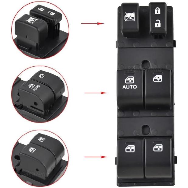 Power Window Control Switch Compatible/Fit For Subaru Forester 2012 2013 2014 Electric Power Window Control Switch Front Left Driver Side Lifter