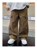 Jungen 2024 Frühling/Herbst Weitbeinige Koreanische Freizeit-Arbeitskleidungshose für Große Kinder