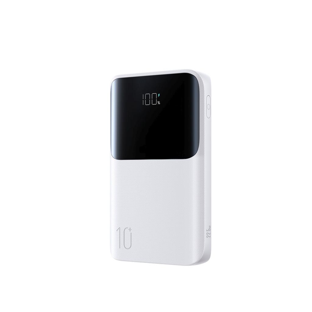 Powerbank 10000Mah 22.5W Usb-A Usb-C Z Wyświetlaczem Jr-Qp191 Mini - Biały