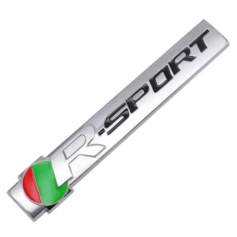 

3D металлическая эмблема RSPORT, передняя решетка автомобиля, значок заднего багажника, наклейки для R XJ F PACE XE XF R Sport, наклейка с логотипом, автоаксессуа... Sticker-A
