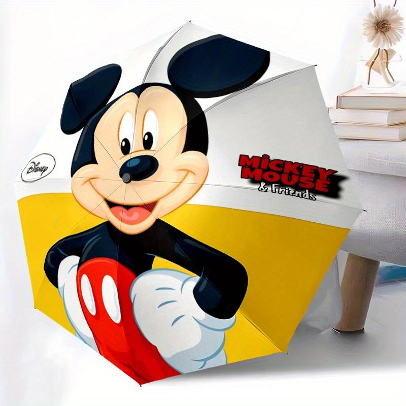 1pc Mickey Mouse 8-Rib Automatic Folding Umbrella, Portable & Foldable, All-Season Portable Umbrella for Women & Men Y250726006