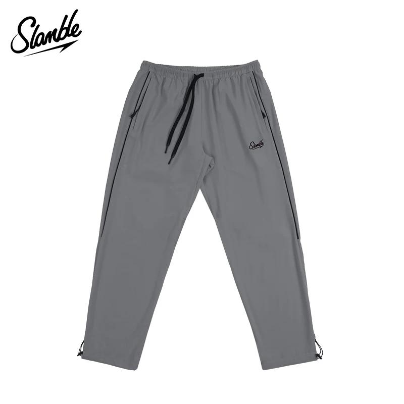 Slamble Pantalons de Sport Droits Couleur Unie Américaine Automne Hiver Pantalons Jogging Homme Pantalons Décontractés Basket-ball Course à Pied Pantalons