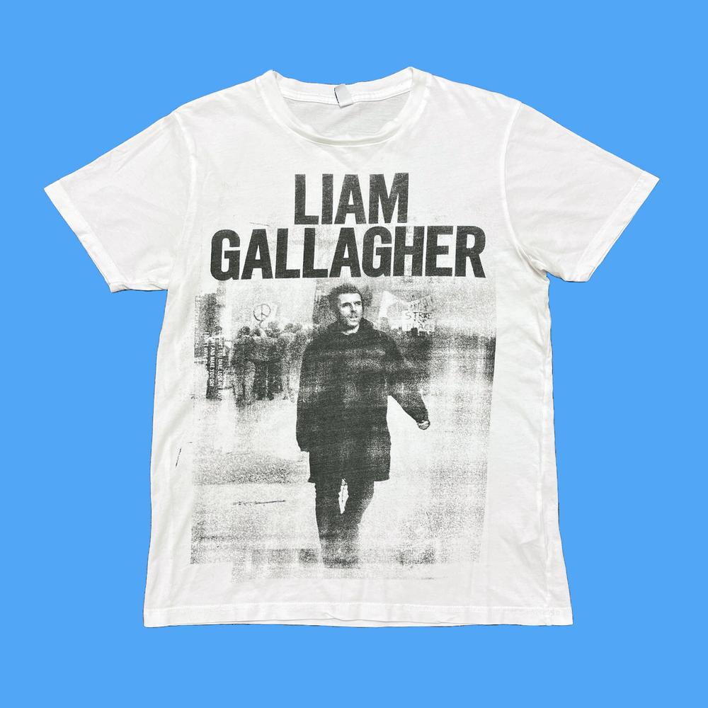 Liam Gallagher Oasis Shirt Small Britpop Rock Concert Band Tee Radiohead Pulp M