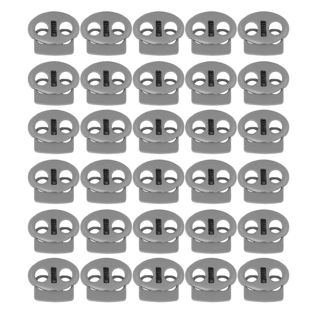 30Pcs Spring Cord Lock Zinc Alloy Durable Multipurpose Spring Toggle Stopper Fastener for Drawstrings Bag Replacement