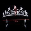 Rhinestone Bride To Be Headband Bridesmaid Crown Wedding Bridal Shower Girls Night Gift Bachelorette Hen Party Decoration