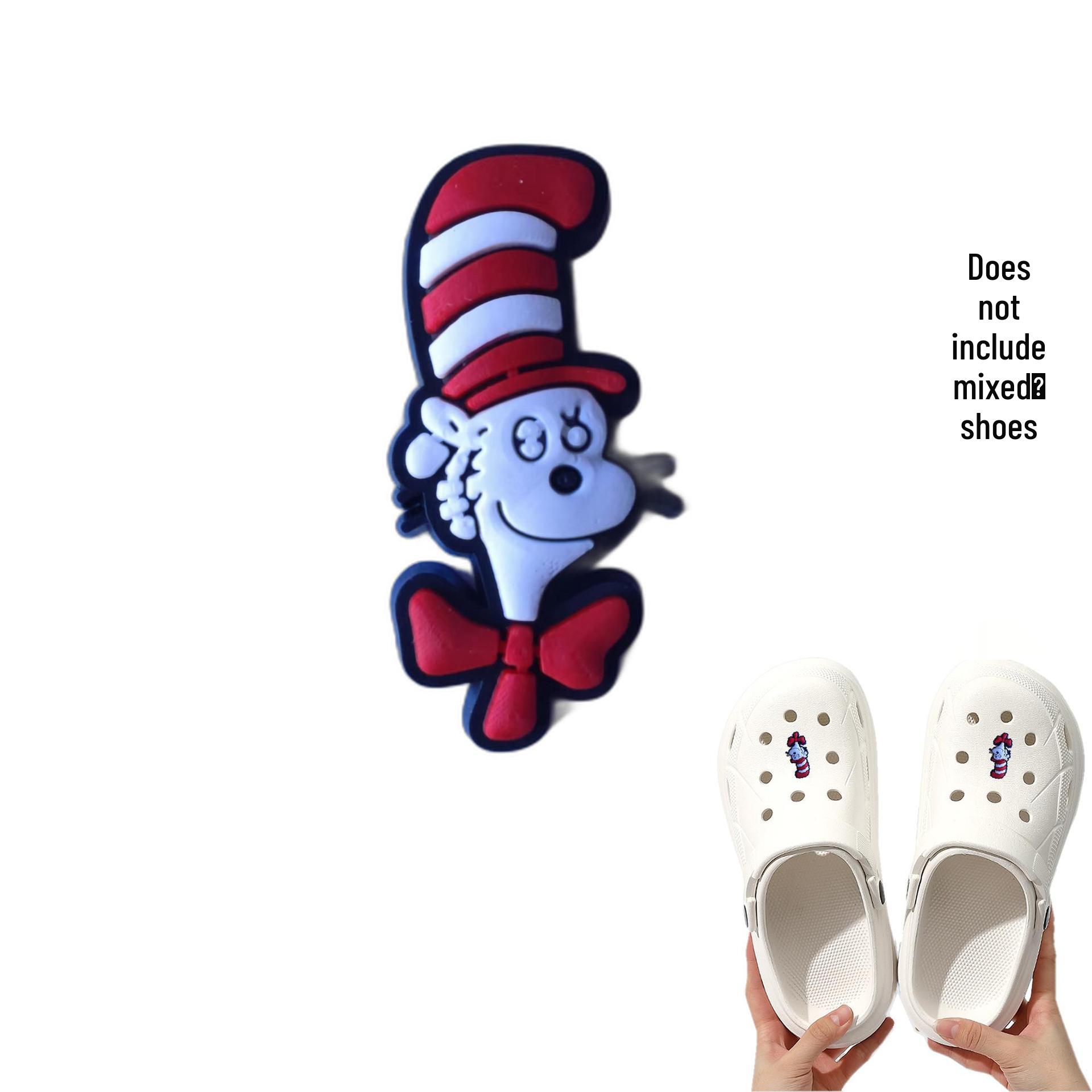 Snoopy Cartoon Shoe Buckle Ornament: Cute, Detachable PVC Shoe Flower for Hole Shoes