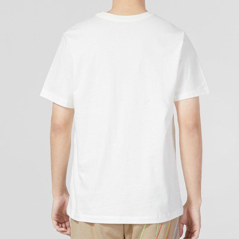 Jordan T Shirts Men's White Crew Neck Moderate Straight Fit DV8421-133