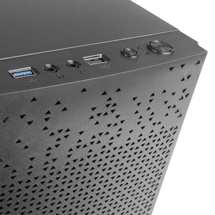 TACENS ANIMA AC6500, Kompaktní Micro ATX PC skříň, Chlazení síťovinou na předním panelu, 500W napájecí zdroj, USB 3.0, Černá