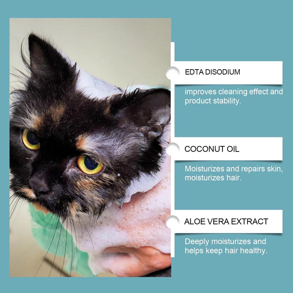 YEGBONG Waterless Pet Dry Shampoo Mousse for Cats & Dogs - No-Rinse Deodorizing Stain Remover.