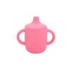 Food-Grade Silicone Straw Cup for Infants & Toddlers - Non-Slip, Leak-Proof, with Lid & Duckbill Spout, High-Temperature & Drop Resistant.