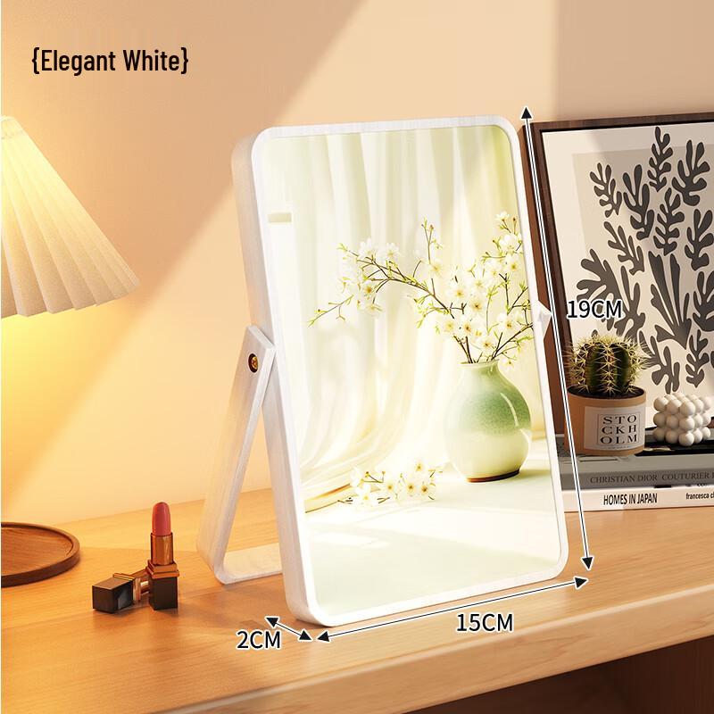 Зеркало для макияжа настольное винтажное из массива дерева