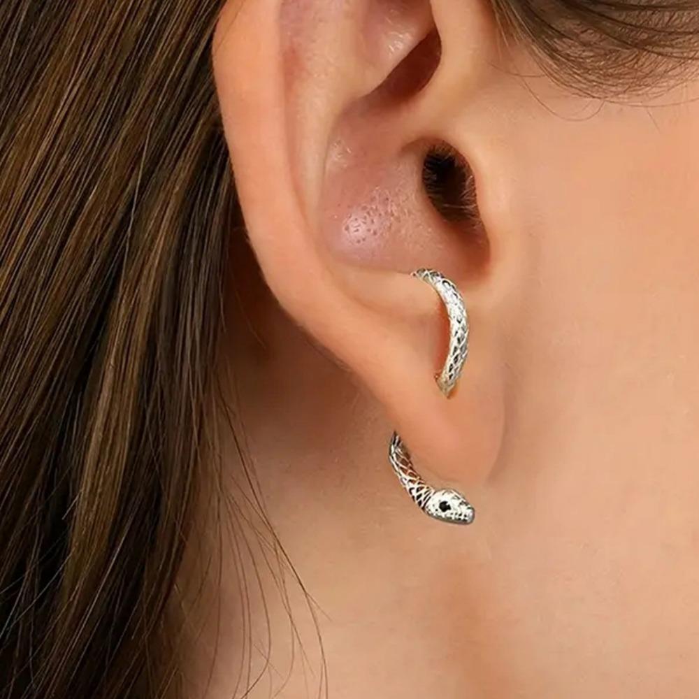 Animal Shapes Ear Studs Exquisite Gothic Snake Earrings Retro  Punk Studs Earring Accessories Personality Girl Jewelry