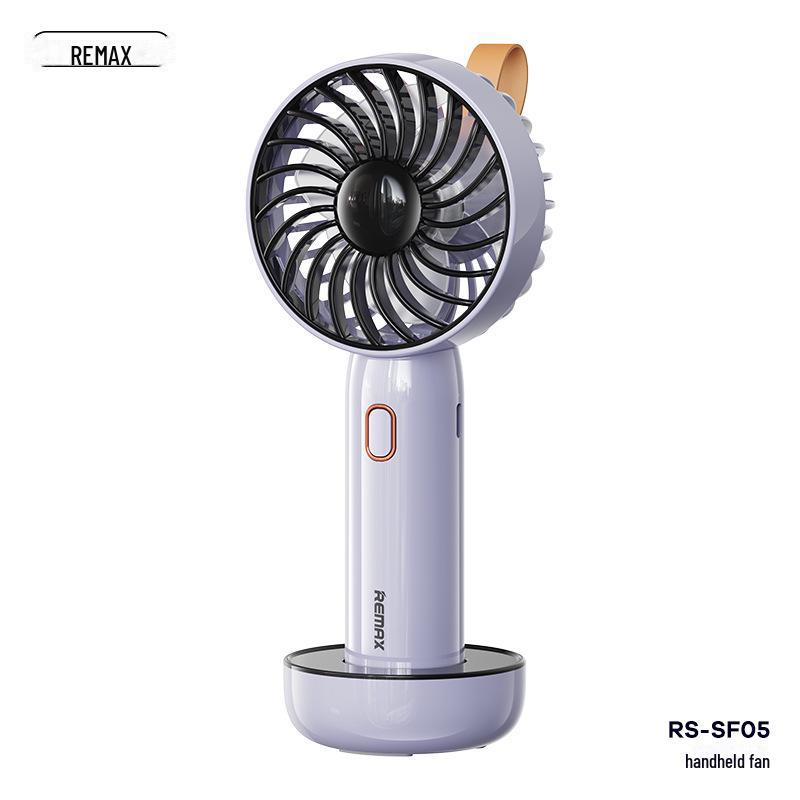 

Мини-ручной вентилятор Remax с 3 скоростями: Питание от USB, длительное время работы от аккумулятора, идеально подходит для использования на рабочем столе и на улице RS-SF05