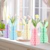 5Pcs Easter Honeycomb Decoration Easter Bunny 3D Paper Honeycomb Party Decorations DIY Table Centerpieces Ornament Party Hanging