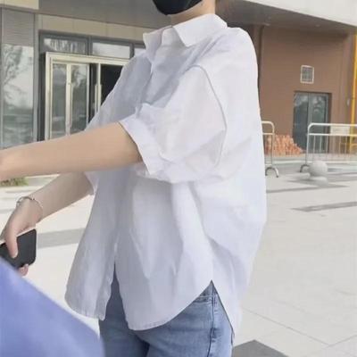 Korean Style Pure Cotton Summer Shirt for Women - New, Versatile, Age-Reducing, and Chic Design