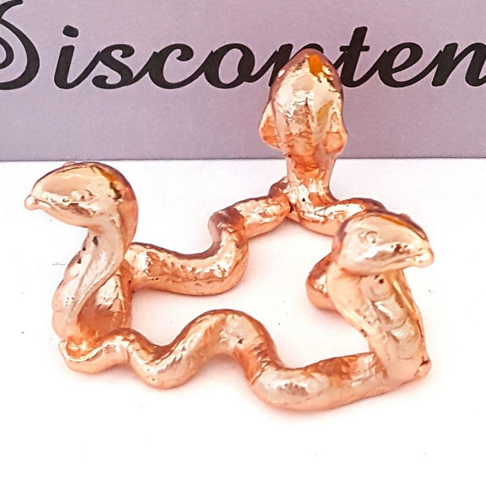 Triangle Crystal Ball Metal Base Dragon Snake Sphere Display Holder Snake Year Ornament  Home Decor