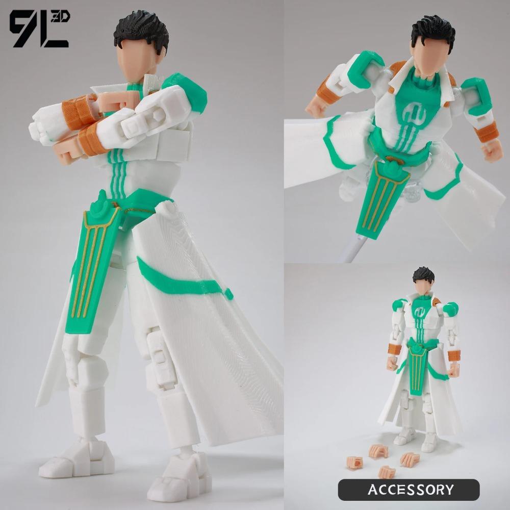 9L3D Printed NEWInvincibles Tech Jacker Titan13 Lucky13 Action Figure Dummy13 Motorcycle Multi-Jointed Collectible Model Toy T13