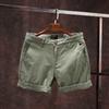 Men's Korean Style Casual Summer Wide-Leg Shorts with Unique Belt Design