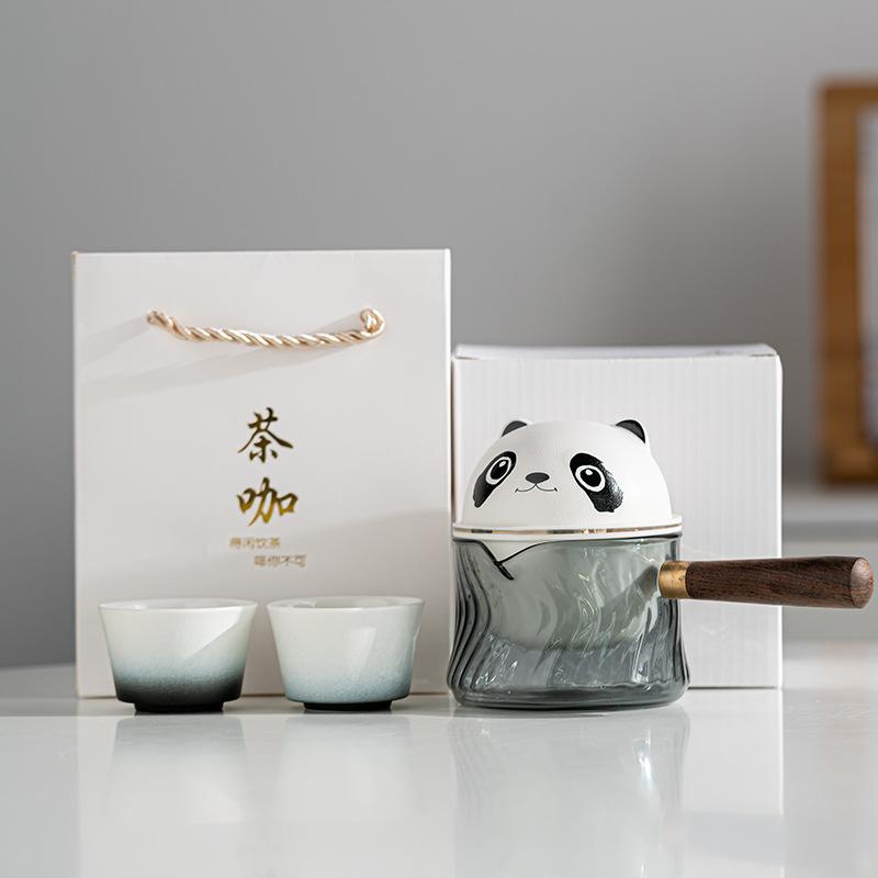 

Panda Cultural and Creative Teaware Sets Ceramic Tea Cup Tea Separation Office and Home Use Gift tea set